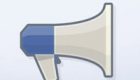 Logomarca que indica post patrocinado no Facebook