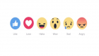 Imagens de reaction buttons, os botões de reação do Facebook